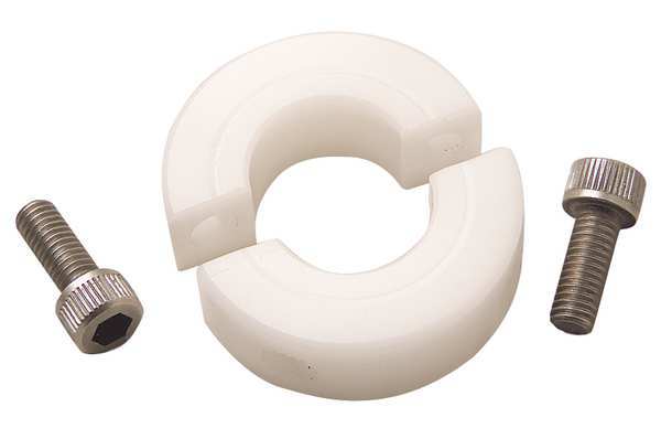 Shaft Collar, Clamp, 2Pc, 5mm, Plastic