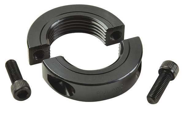 Shaft Collar, Threaded, 2Pc, 7/16-20 In, St