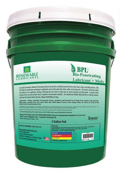 Lubricant, Pail, Black, 5 gal.
