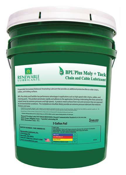 Lubricant, Pail, Black, 5 gal.