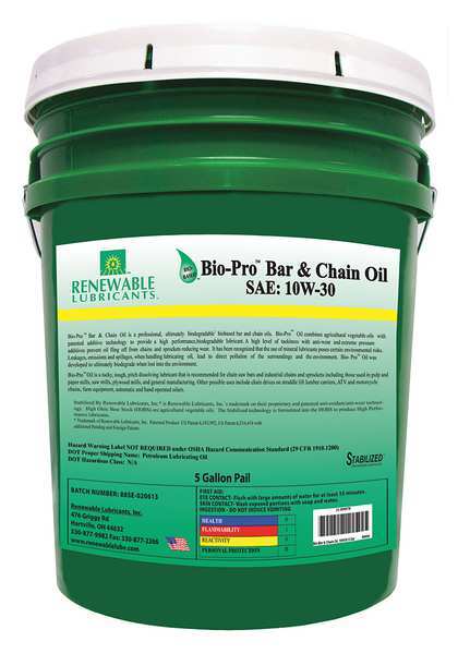 Lubricant, 10W-30, Pail, Yellow, 5 gal.