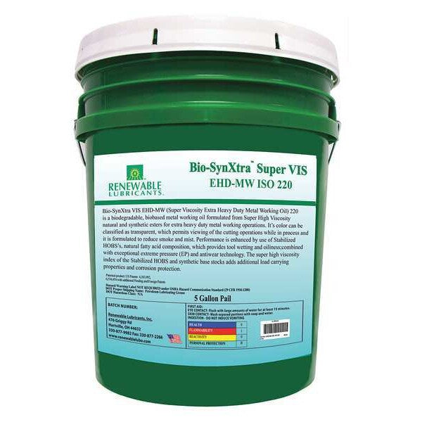 Cutting Oil, Pail, Yellow, 5 gal.