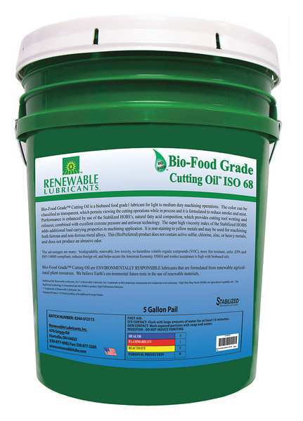 Cutting Oil, Pail, Yellow, 5 gal.
