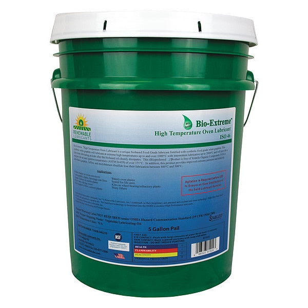 Lubricant, Pail, White, 5 gal.
