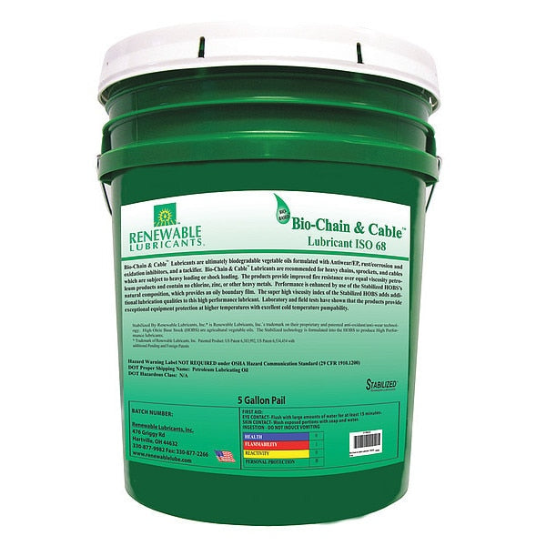 Lubricant, Pail, Yellow, 5 gal.