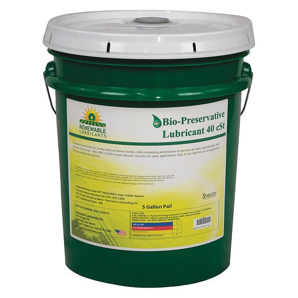Lubricant, Pail, Yellow, 5 gal.