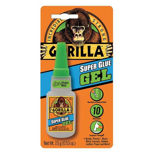 Instant Adhesive, Clear, 0.53 oz, Bottle