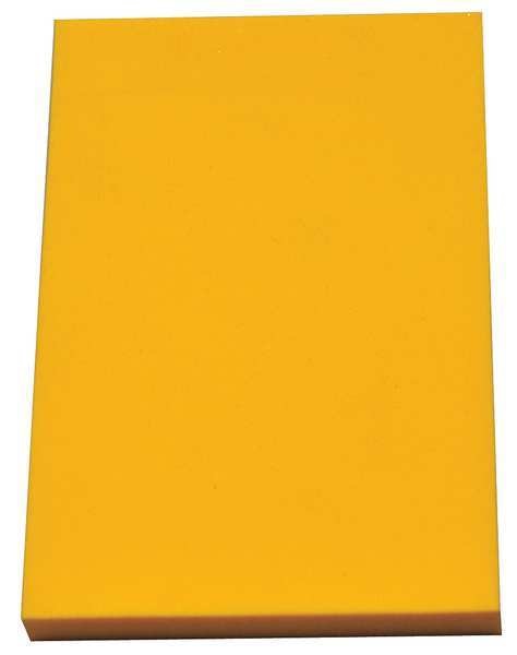 Foam Sheet, Crosslink, 48 in W, 96 in L, 1/8 in Thick, Yellow