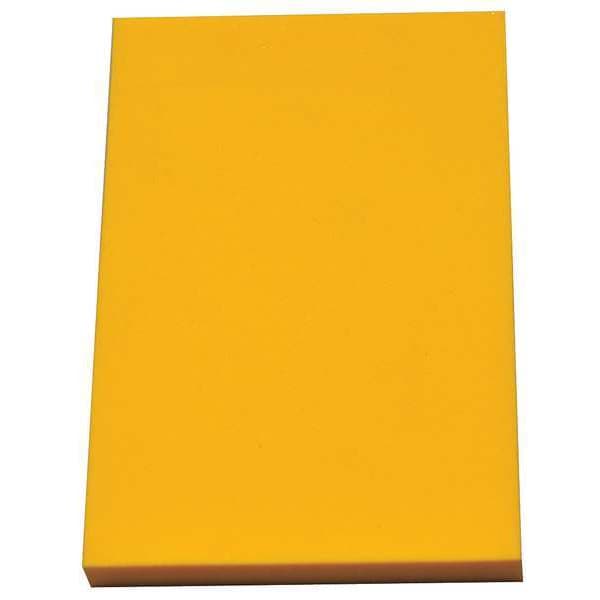 Foam Sheet, Crosslink, 12 in W, 24 in L, 3/8 in Thick, Yellow