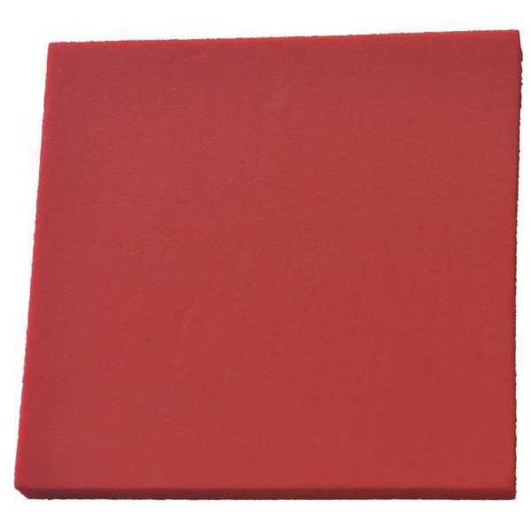 Foam Sheet, Crosslink, 48 in W, 48 in L, 1/8 in Thick, Red