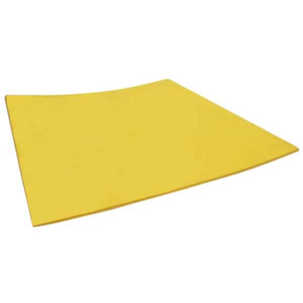 Foam Sheet, Crosslink, 48 in W, 96 in L, 1/8 in Thick, Yellow