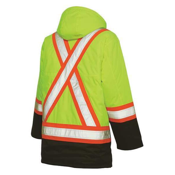 Men's High-visibility Yellow Polyester Hi-Vis Parka size M
