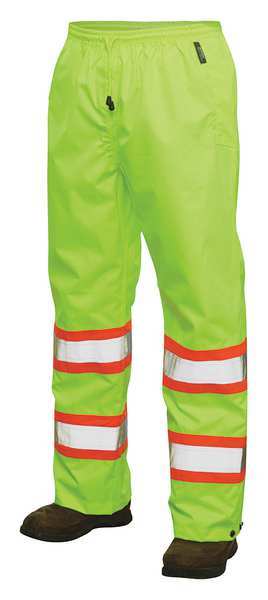 Hi-Vis Rain Pants, 3XL, Yellow/Green