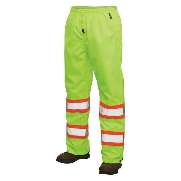Hi-Vis Rain Pants, XL, Yellow/Green
