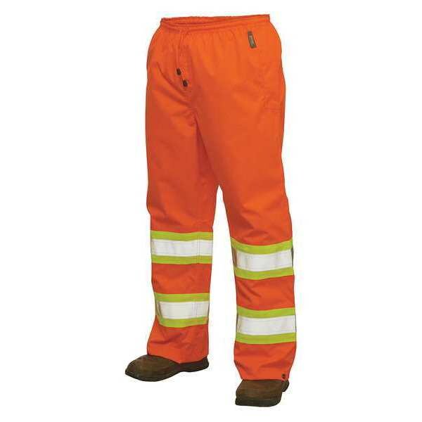 Hi-Vis Rain Pants, 2XL, Orange
