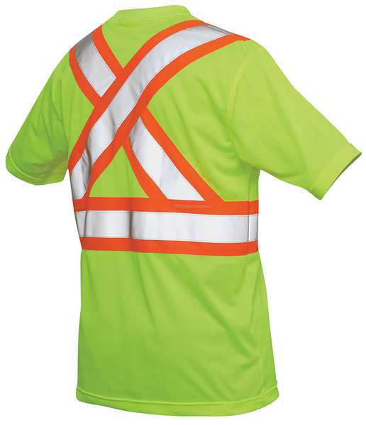 Medium Hi-Vis Short Sleeve Shirt, Yellow/Green