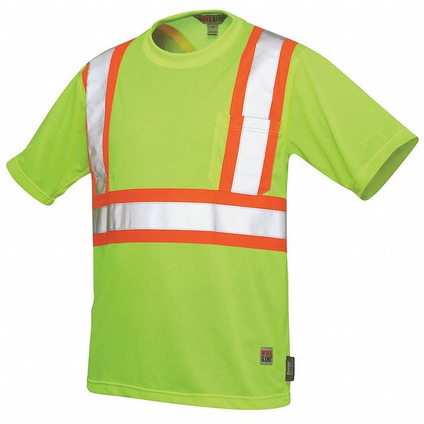 Small Hi-Vis Short Sleeve Shirt, Yellow/Green