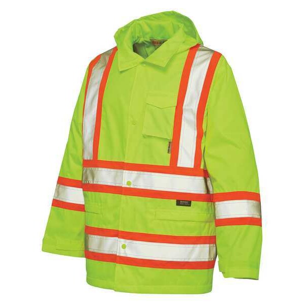 Rain Jacket, Hi-Vis Yellow/Green, M