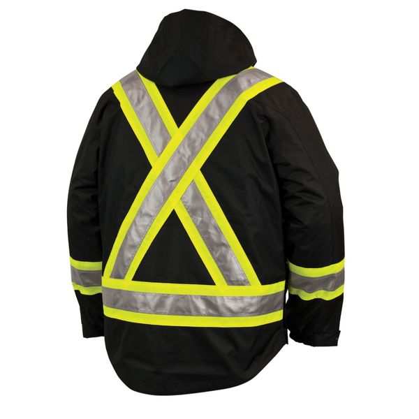Men's Black Polyester 5-in-one Parka size S