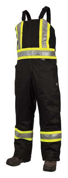 Hi-Vis Insulated Bib Overalls, Black