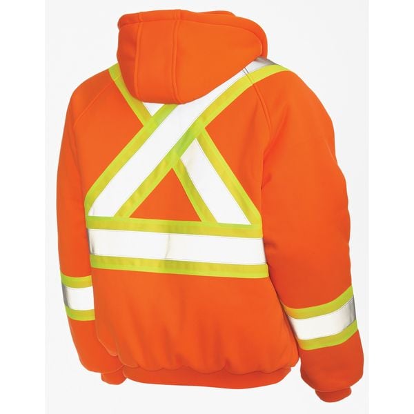 Small Hi-Vis Hooded Sweatshirt, Orange