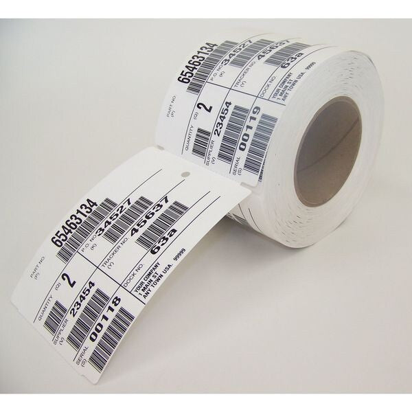 Thermal Transfer Tag, White, PK500, 102