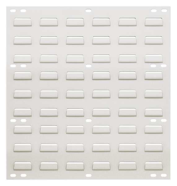 Steel Louvered Panel, 18 in W x 1/4 in D x 20 in H, White