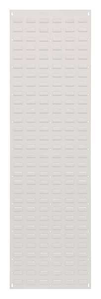 Steel Louvered Panel, 18 in W x 1/4 in D x 61 in H, White