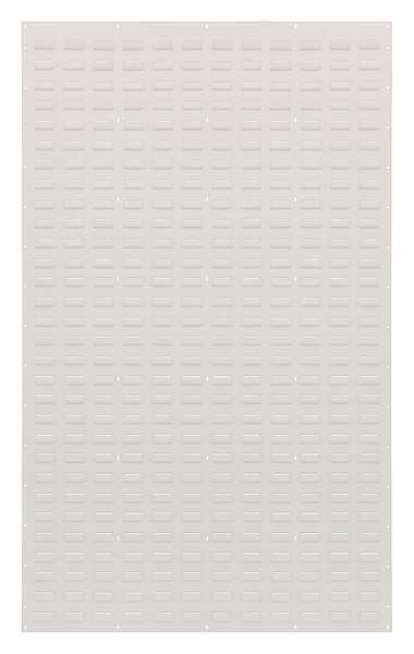 Steel Louvered Panel, 36 in W x 1 in D x 61 in H, White