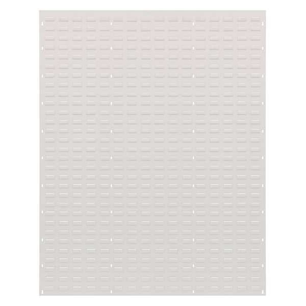 Steel Louvered Panel, 48 in W x 1 in D x 61 in H, White