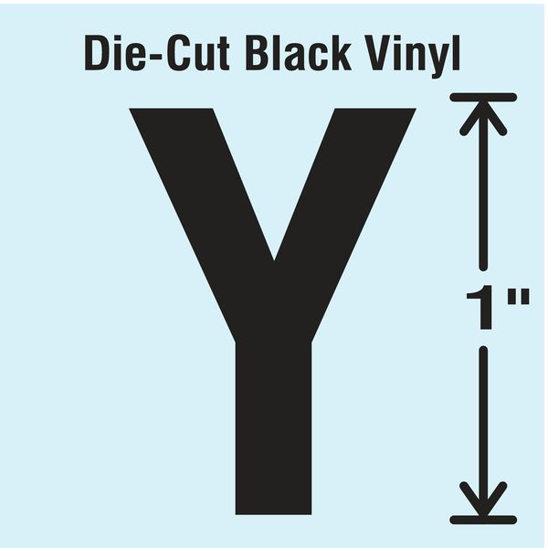 Die Cut Letter Label, Y, 10 Cards, PK10