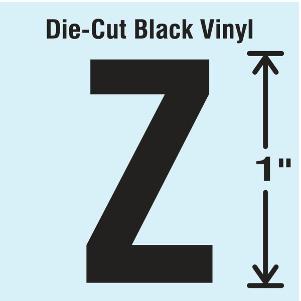 Die Cut Letter Label, Z, 10 Cards, PK10