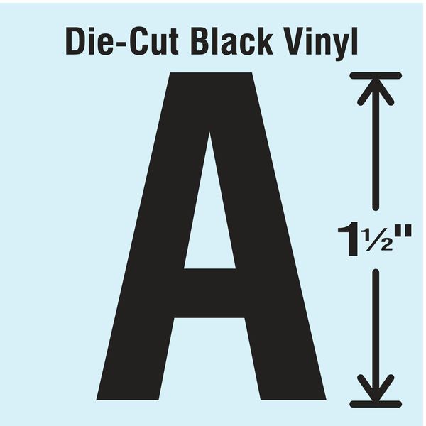 Die Cut Letter Label, A, 10 Cards, PK10