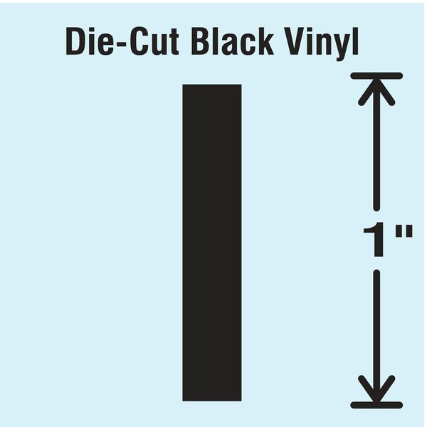 Die Cut Letter Label, I, 10 Cards, PK10