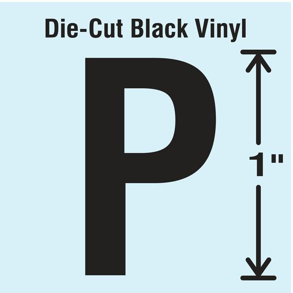 Die Cut Letter Label, P, 10 Cards, PK10