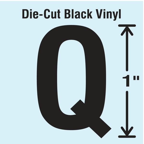 Die Cut Letter Label, Q, 10 Cards, PK10