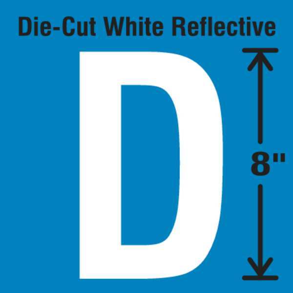 Die-Cut Reflective Letter Label, D