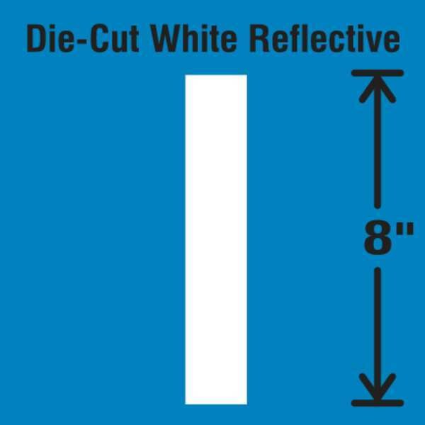 Die-Cut Reflective Letter Label, I
