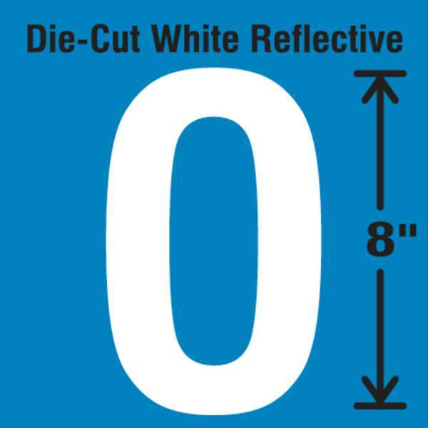 Die-Cut Reflective Letter Label, O