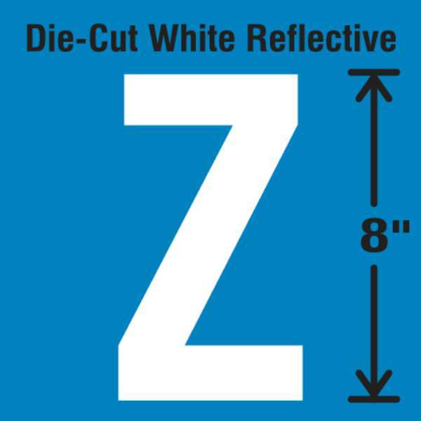 Die-Cut Reflective Letter Label, Z