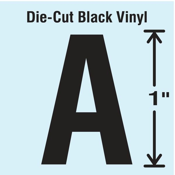Die Cut Letter Label, A, 10 Cards, PK10