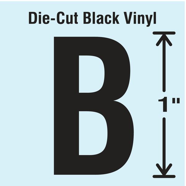 Die Cut Letter Label, B, 10 Cards, PK10