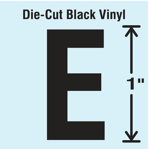 Die Cut Letter Label, E, 10 Cards, PK10