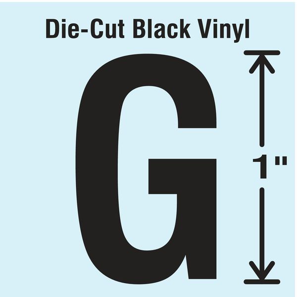 Die Cut Letter Label, G, 10 Cards, PK10
