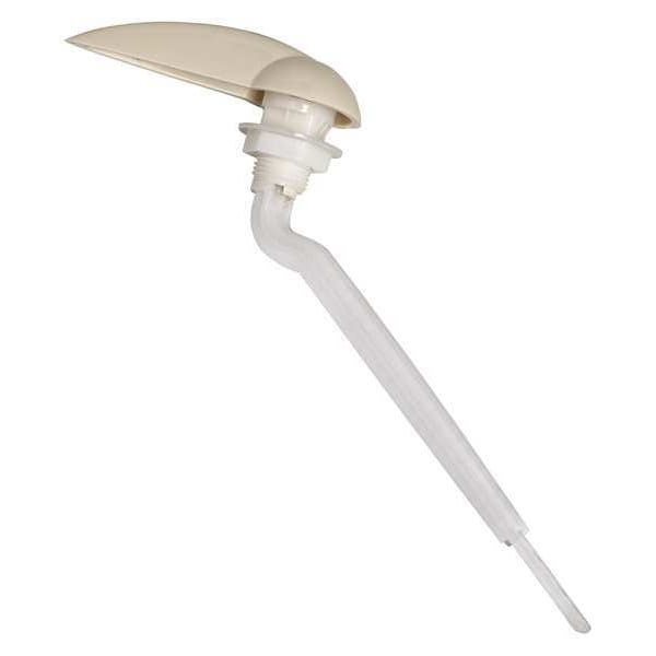 Trip Lever, Left Hand, Plastic, White