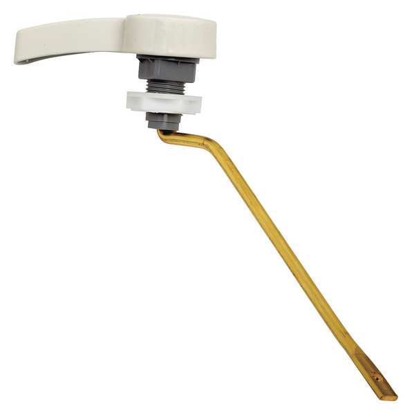 Trip Lever, Left Hand, Metal, White