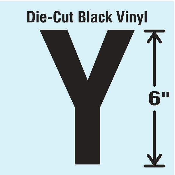 Die Cut Letter Label, Y