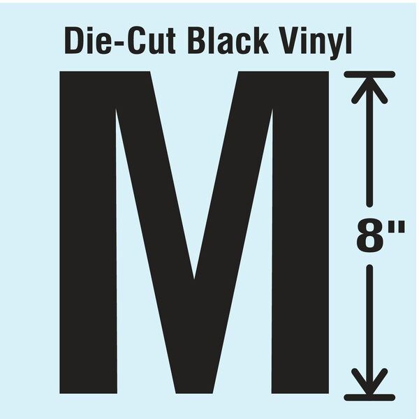 Die Cut Letter Label, M