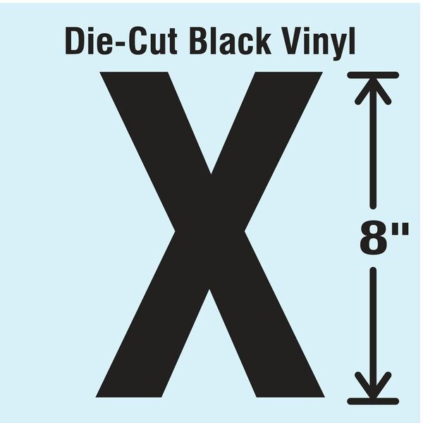 Die Cut Letter Label, X