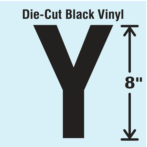 Die Cut Letter Label, Y